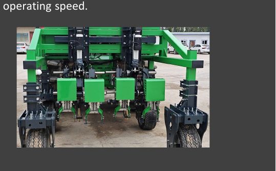 BearClaw cultivator toolbar configured for a specific bed layout
